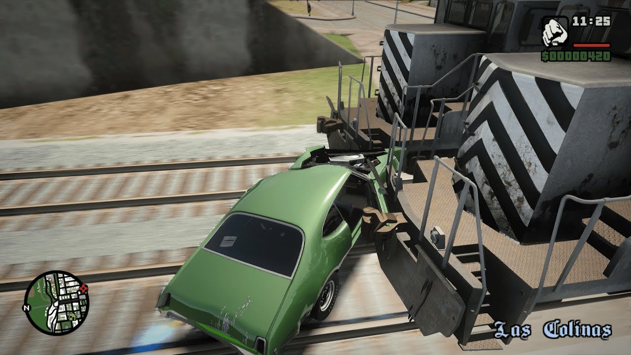 GTA San Andreas Best Car Crashes and Fails - №8