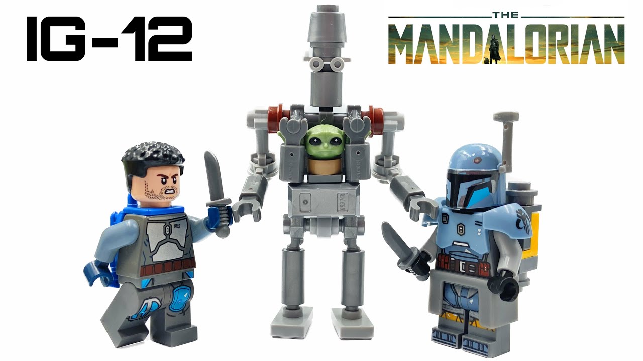 LEGO Star Wars The Mandalorian How to Build Grogu's IG-12 armor