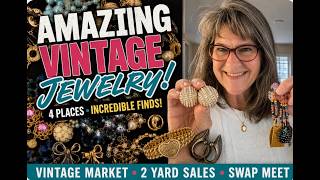 Vintage Jewelry Treasure Hunt! Yard Sales Delivered....Swap Meet Did NOT!