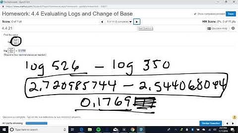 DECO 1314  4.4 evaluating logs and change of base video
