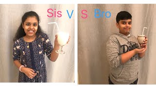 Sis Vs Bro Cooking Challenge   Oreo Frappuccino  Vanilla Bean Frappuccino