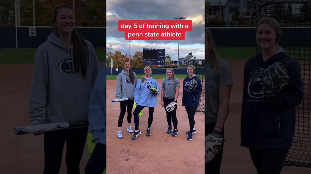 Penn State softball teaches me skills😂🥎 