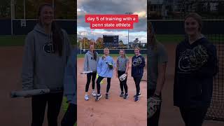 Penn State softball teaches me skills😂🥎 #shorts screenshot 4