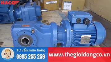 Motor giảm tốc cốt âm vuông góc ABM Helical (bánh răng côn)