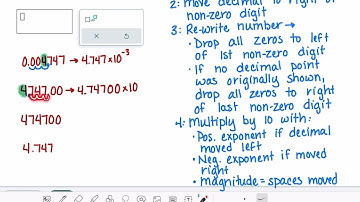 ALEKS: Converting between decimal numbers and numbers written in scientific notation
