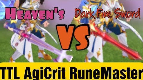 TTL weapon for AgiCrit RuneMaster