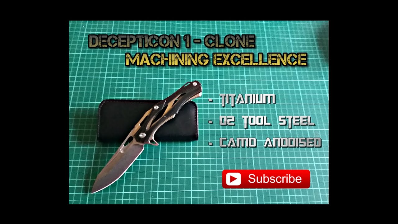 The Decepticon 1 clone, Anodized! Machining Excellence.