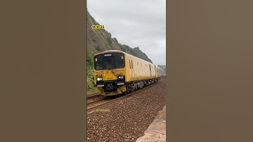 Network Rail Class 950 #railway #seawall #dawlish #shorts