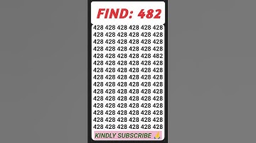 Let’s See Who’s Got Eagle Eyes! Can You Find the Number? 🦅#focustest #opticalillusion #shorts