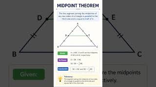 📐 Midpoint Theorem Made Simple!