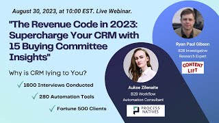 Cracking the Revenue Code in 2023: Supercharge Your CRM with Buyer Research Profile