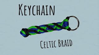 Celtic Braid Paracord Keychain