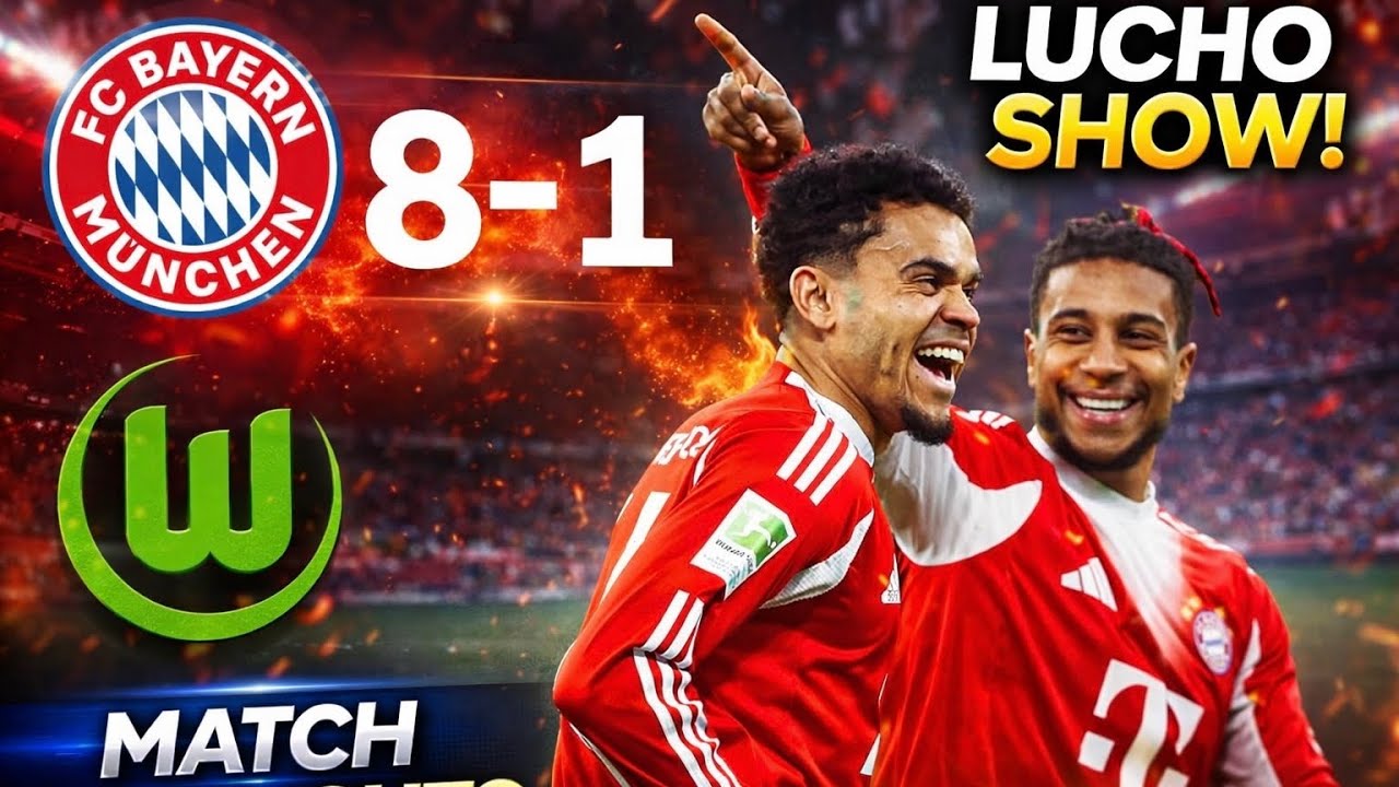 Bayern Munich 8-1 Wolfsburg | Match Highlights 2026