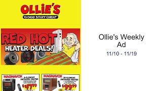 Ollie's Weekly Ad 11/10 - 11/19