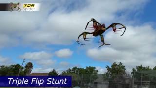 TDR Spider RC drone stunts demo