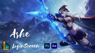 ashe | loginscreen - league of legends