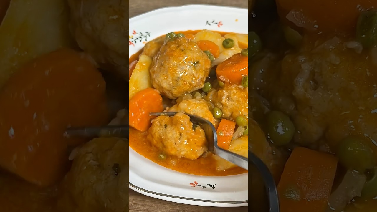 Chicken Meatballs in Stew
