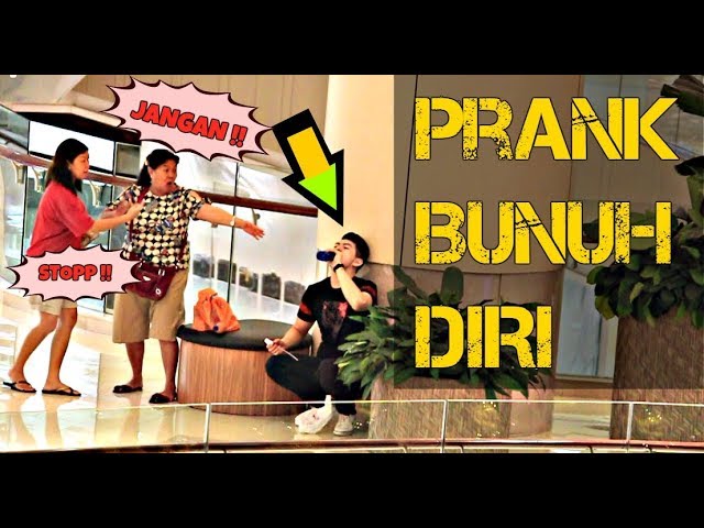 [SOCIAL EXPERIMENT] REAKSI ORANG KETIKA ADA YANG BUNUH DIRI, (TERCYDUK SEKURITY) - PRANK INDONESIA