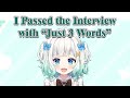 She Passed a Japanese Job Interview with Just 3 Words?! - Mint Pantome Clips