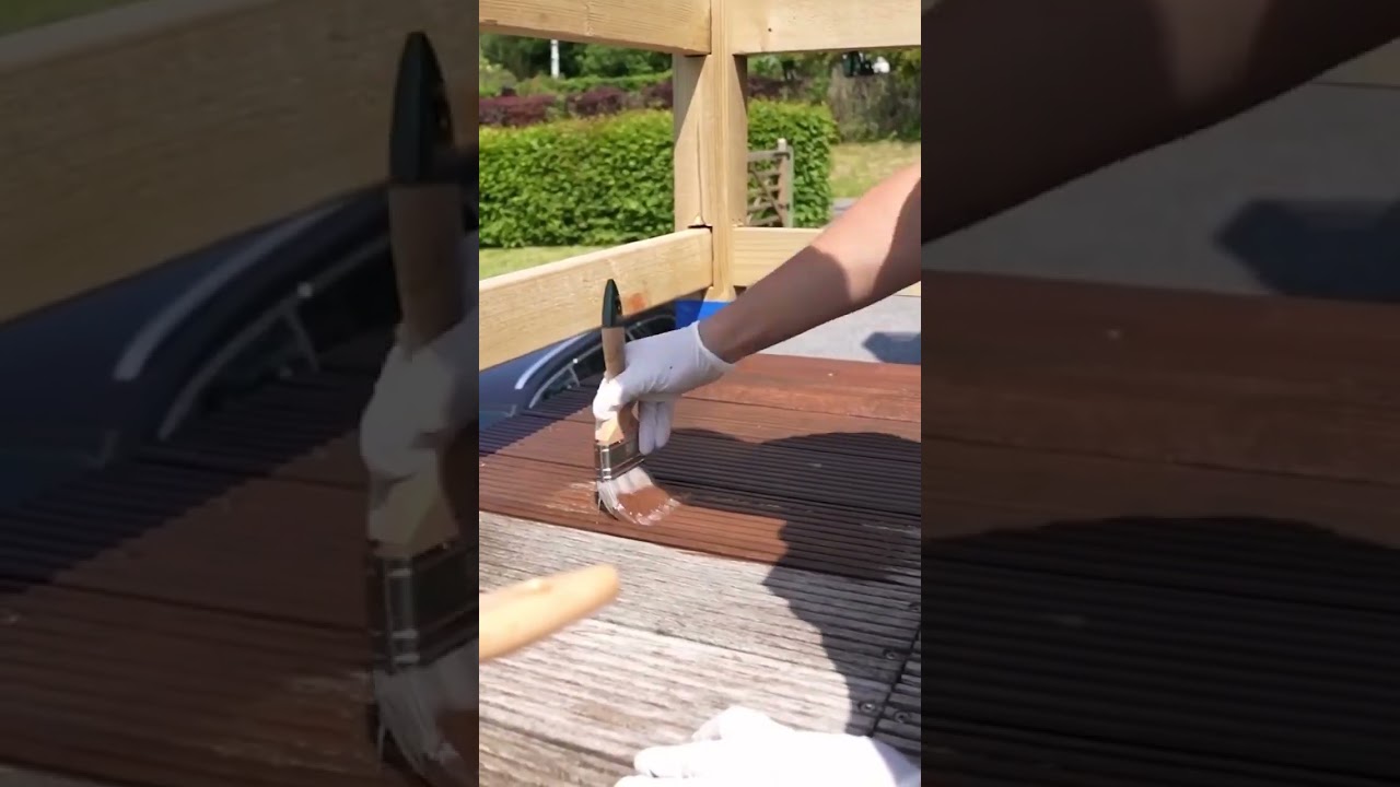 Idée reçue n°14   Traiter une terrasse en bois est long et doit se faire très souvent