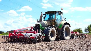 ✰🇵🇱Pustynna uprawa 2024?!🇵🇱✰ Deutz w akcji ✰ Deutz-Fahr 6140.4 ttv & Unia ✰