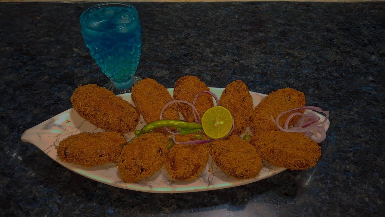 Chicken Russian kabab recipe/ Chicken starters/Crispy and crunchy!