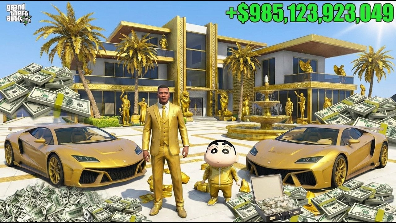 Whatever Franklin Touch Turns Into Gold With Shinchan In GTA 5! 4