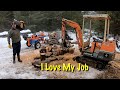 I&#39;m a Bad Excavator Operator But I&quot;m Living My Best Life Splitting Firewood
