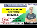 English Spl Demo-4 | Structure of Sentence Class-4 | By :- Mukesh Kumar Singh | Vivanta