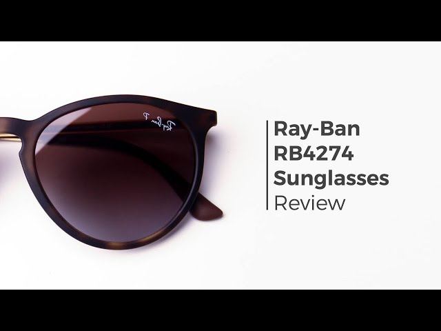 Ray Ban RB4274 Polarized sunglasses in black. Ray-Ban Sunglasses RB4274 601/8G Polished Black Frames with  main image 3