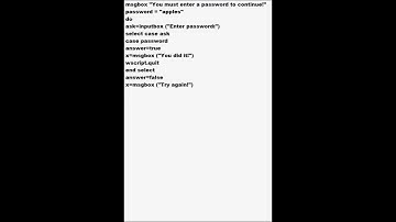 vbs - password - tutorial
