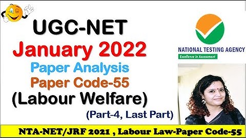 UGC-NET January 2022  Paper Analysis (Paper Code-55) Part-4 Last Part