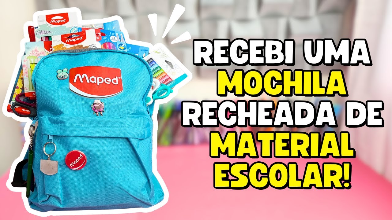 RECEBI UMA MOCHILA RECHEADA DA MAPED *Testei Tudo!