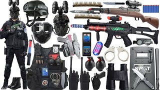Super Police Toy Set Unboxing Video Carbine, M416 Rifle, Ak Rifle, Pistol, Grenade, Dagger, Shield