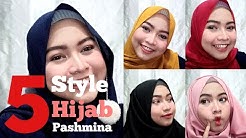 TUTORIAL PASHMINA DI WAJAH BULET DAN TEMBEM - Tutorial Pashmina Diamond | Nabilah Afiati - Durasi: 8.30. 