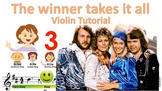 The Winner Takes It All By Abba Sheet  And Easy Violin Tutorial