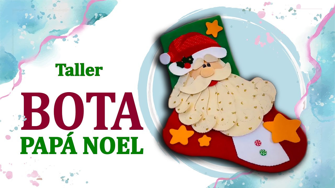 ¿Como hacer una Bota Papá NOEL?
