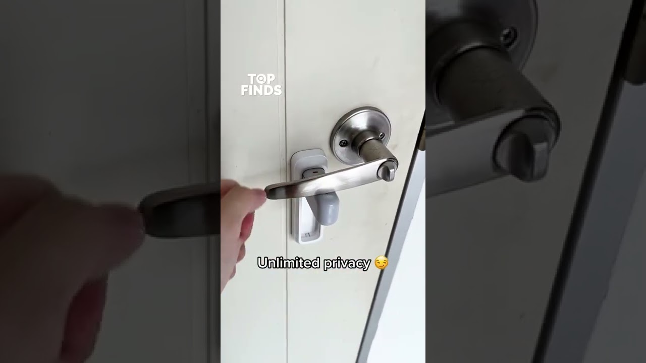 Unlimited privacy with this door lever lock
