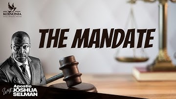 THE MANDATE || KINGDOM SUMMIT 2022 || THIS PRESENT HOUSE || LAGOS-NIGERIA || APOSTLE JOSHUA SELMAN