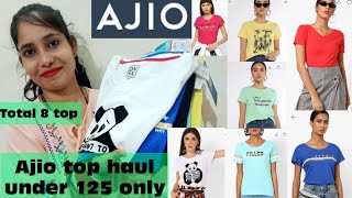 Ajio tops haul,8 Tops under Rs125 Latest designer Tops for girls At cheapest price,Designer top haul