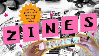 ZINE inspiration *:⋆° opening diy #zine mail from my penpals + giving you #firstimpression #reviews