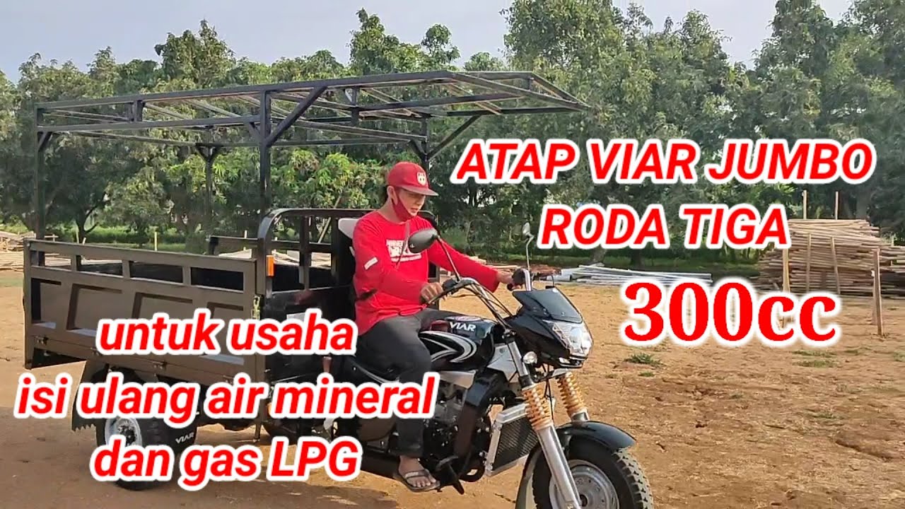 membuat atap roda tiga viar jumbo