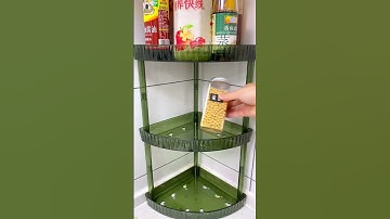 Kệ góc kiêm kệ gia vị cho căn bếp thêm đẹp #giadungbepbanh #ngoinhatienich #tienichcuocsong #giadung
