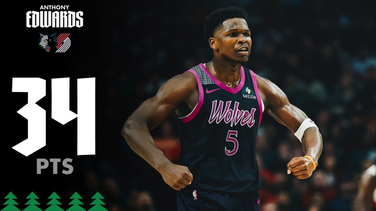 34 POINTS | Anthony Edwards Dominates In Win Over Portland | 02.24.26