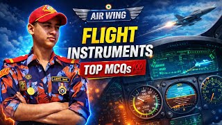 Basic Flight Instruments MCQs 🔴 | Top 100 Questions 💯 | Air Wing Complete Guide | NCC/SSC/UPSC Exams