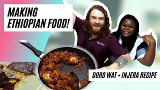 Cooking Ethiopian Food - Injera Bread, Doro Wat And Berbere E Mix