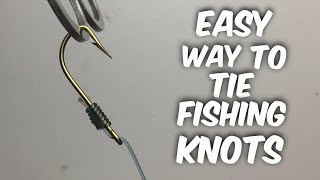 EASY WAY TO SNELL A HOOK ON FISHING LINE | EVERY FISHERMAN SHOULD LEARN HOW  TIE HOOK 🎣