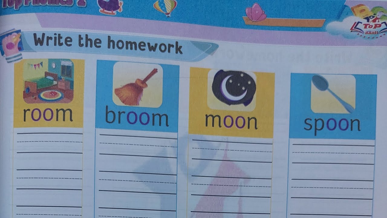 Longu 👍حل تمارين كتاب top phonics 👌part⬇️ 1صفحة62,63