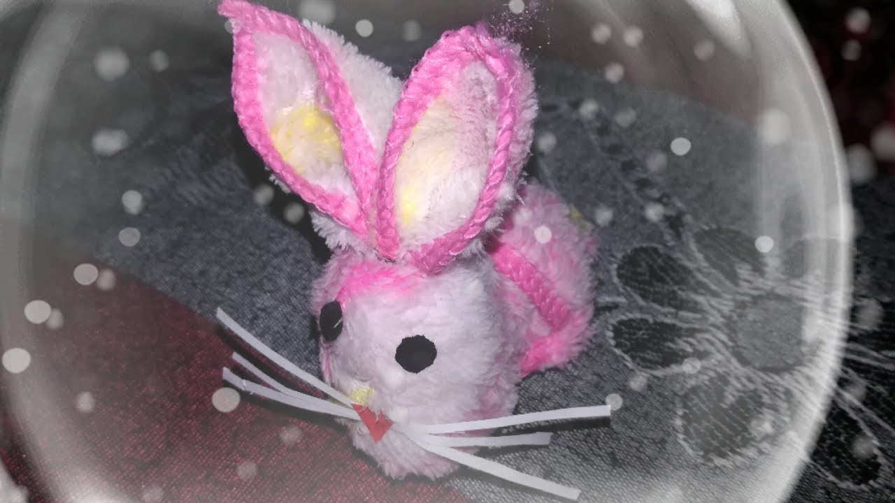 How to make a cute bunny rabbit with towel and paper DIY Jhatpat Beauty