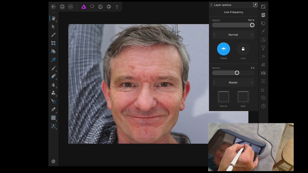 Lightroom Mobile and Affinity Photo on iPad Pro with Apple Pencil - YouTube